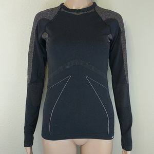 [Nike] Black Pink Seamless Contrast Long Sleeve